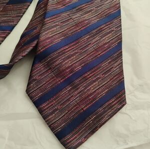Missoni multicolor textured striped multicolor 100% Silk Tie